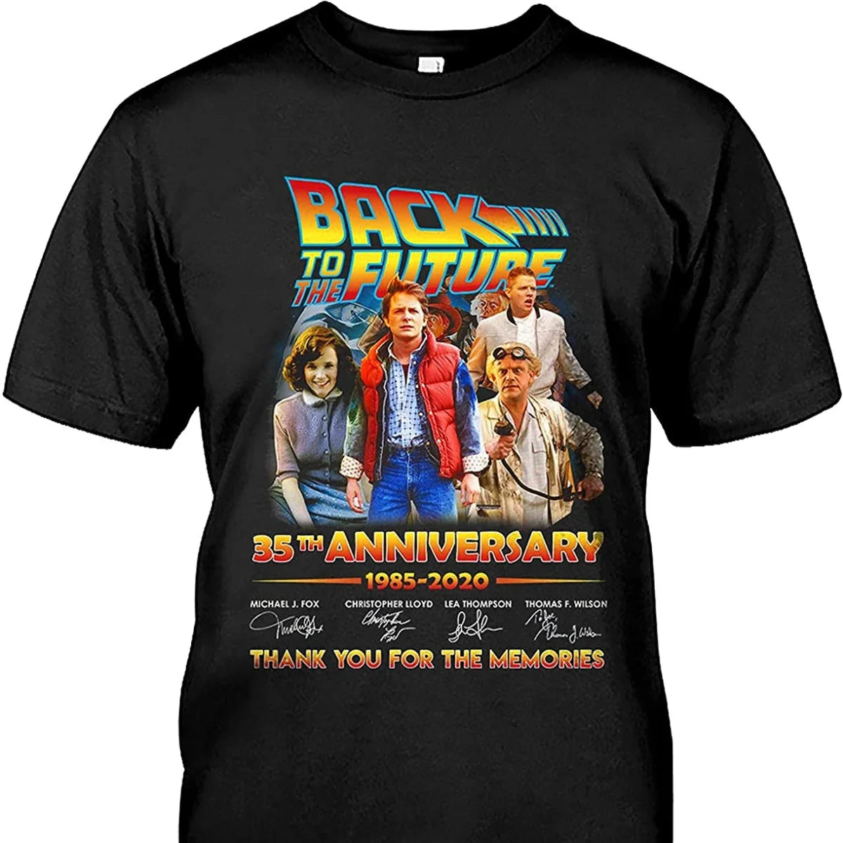 Comedy Movie Back to The Future 35th Anniversary Men's T-Shirt. Summer Cotton Short Sleeve O-Neck Unisex T Shirt New S-3XL