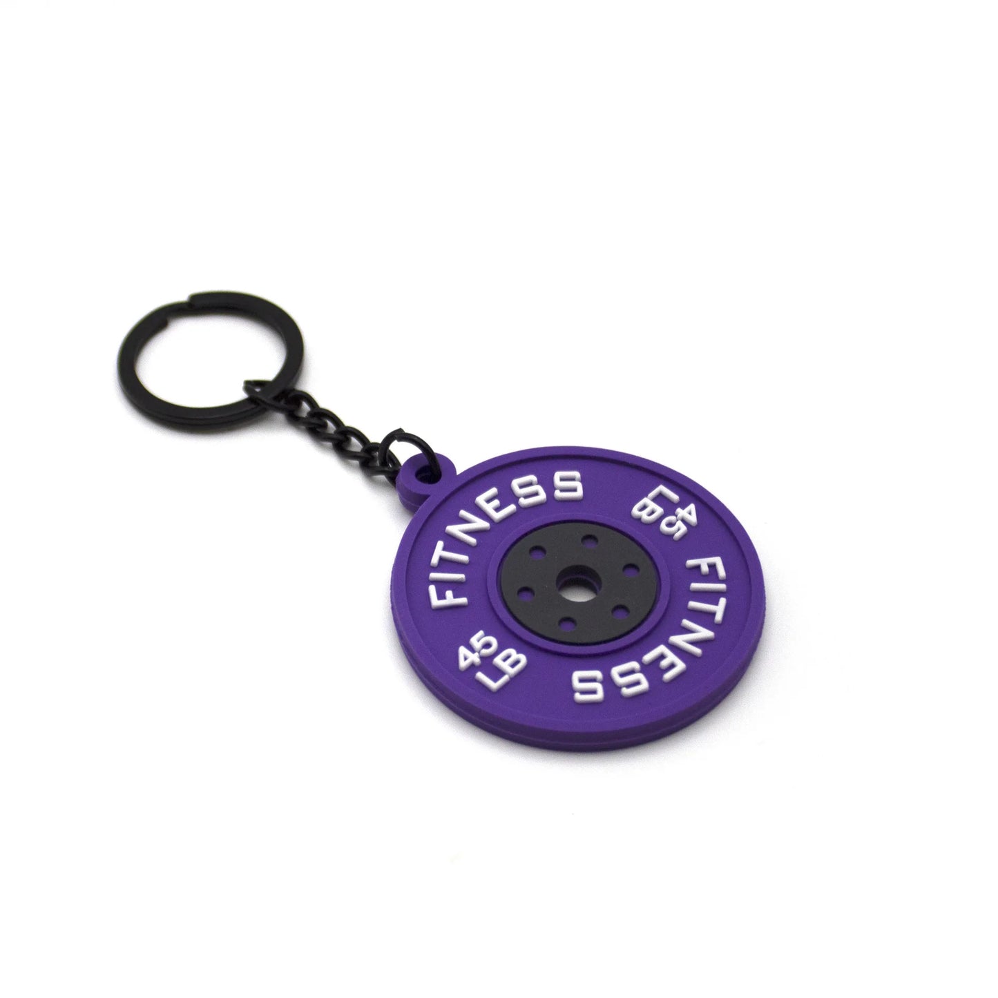 PVC dumbbell keychain key ring cute key chain for women sport keychain key holder creative portachiavi llaveros hombre bag charm