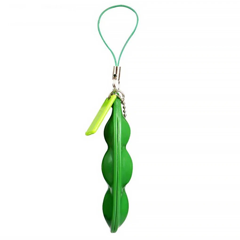 Pea Keychain with Cute Appearance Fidget Toys Accessory Creative Collectibles