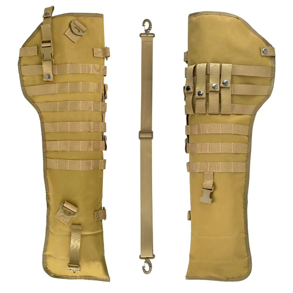 Tactical Rifle Shotgun Scabbard Bag Shotgun Shoulder Carry Case 34 Inch Hunting Gun Holster Airsoft Gun Backpack