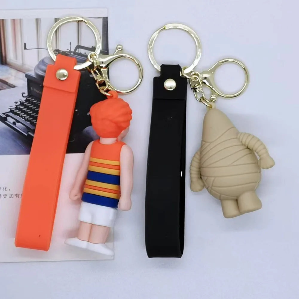 Hotels Transylvania Kids Cartoon Cute Keychain Children Anime Keyring Fashion Jewelry PVC Key Chain Casual Accessories Xmas Gift