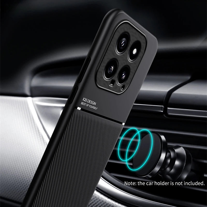 Rugged Non-Slip Case for Xiaomi 15T 14T 14 Ultra 13T Pro 13 Lite 12 12T 11T Cover With Car Magnetic Holder Coque Fundas Capa