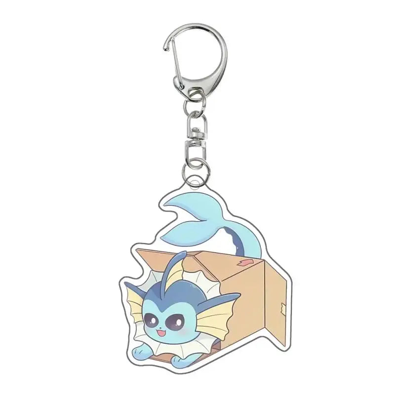 Pokemon Keychain Espeon Umbreon Glaceon Eevee Sylveon Jolteon Vaporeon Leafeon Anime Cartoon Cute Key Chain Pendant Gift