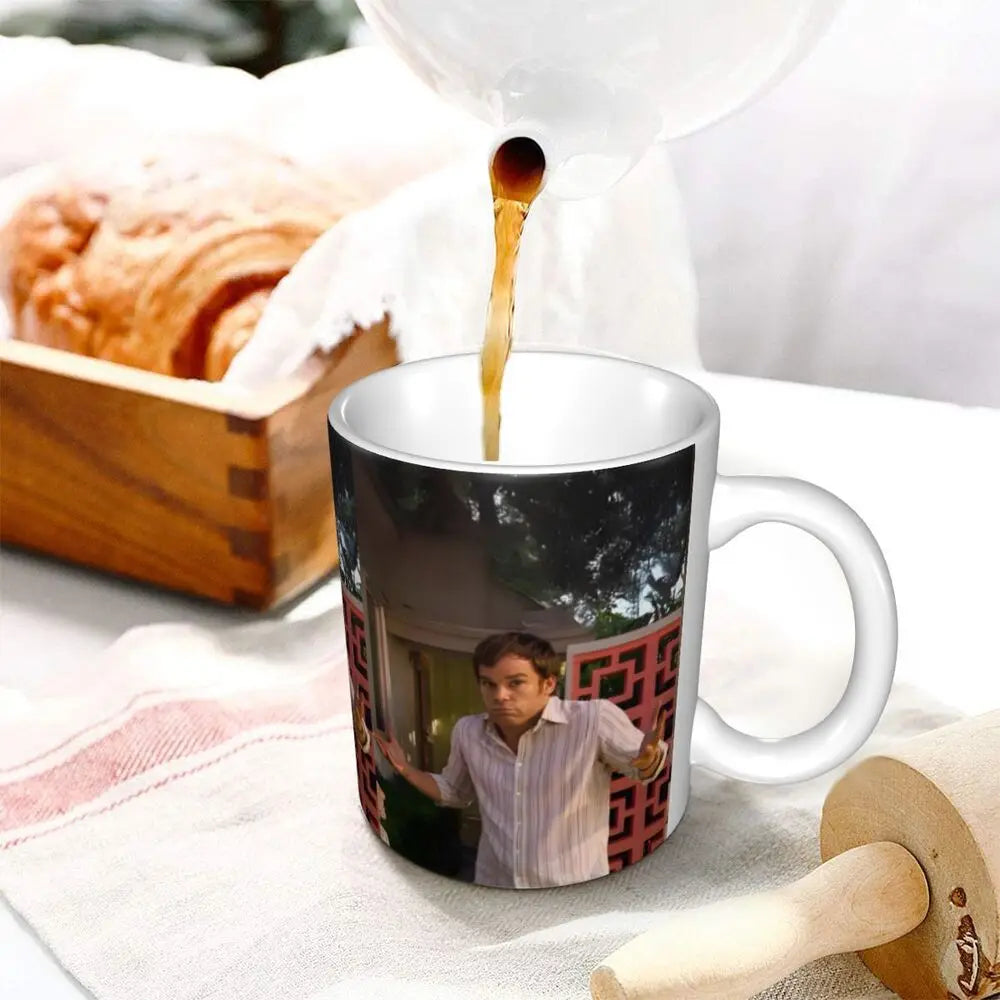 Customized Dexter Morgan Mugs DIY Movie Ceramic Milk Tea Coffee Cup