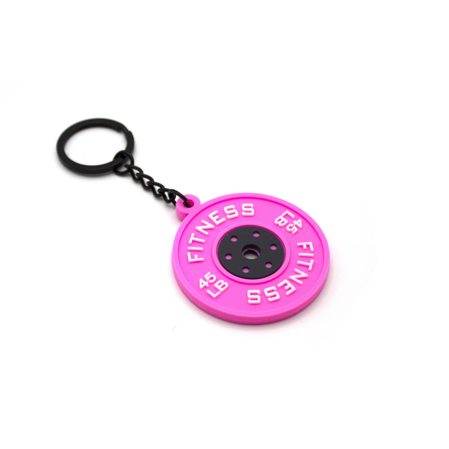 PVC dumbbell keychain key ring cute key chain for women sport keychain key holder creative portachiavi llaveros hombre bag charm