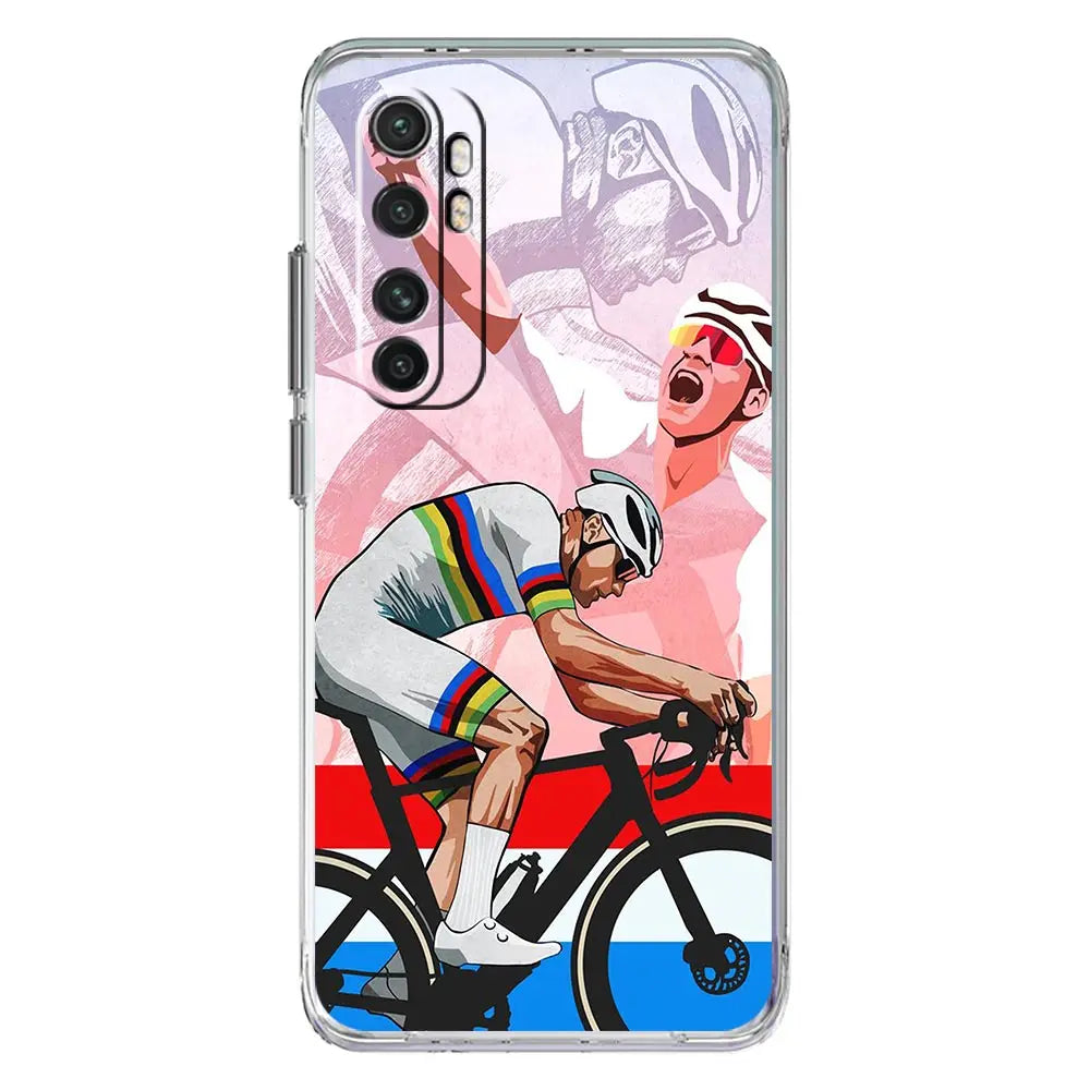 Mountain Bike Cycling art Phone Case For Xiaomi Mi 14 13 13T 12T 10 12 Lite 11 Ultra 11X 11T Pro Poco X6 X5 X3 NFC F6 5G Cover