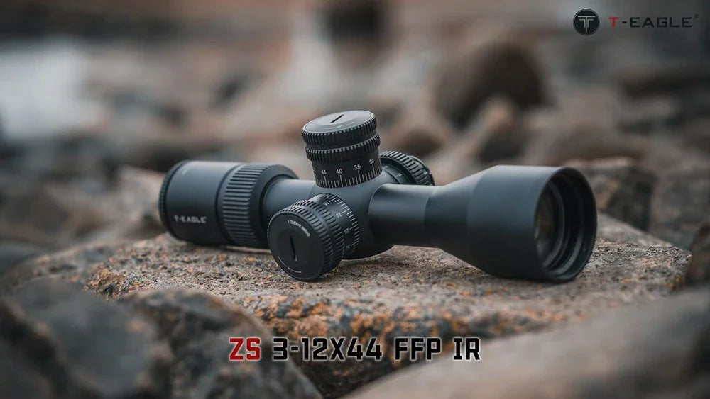 T-EAGLE ZS 3-12x44 FFP IR Rifle Scope Spotting Tactical Riflescope Strong Shockproof Air Gun Sight Hunting Optic Airsoft lunete