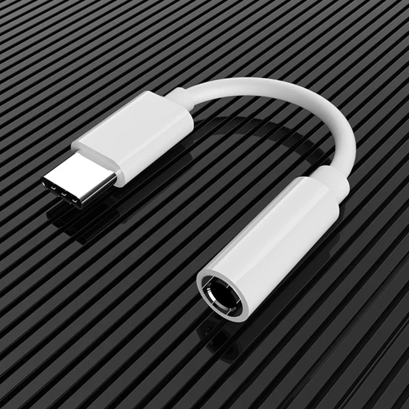 USB Type C To 3.5mm Aux Adapter Type-c 3.5mm Jack Audio Cable Connector Earphones Cable Audio Converter Headphones Accessories