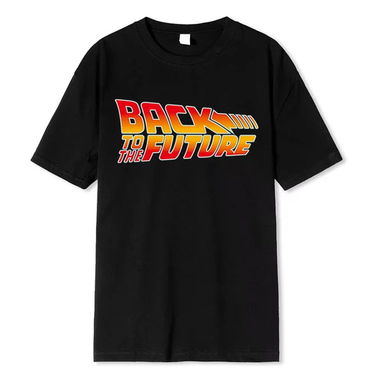 Back To The Future Tshirt Cotton T Shirt For Men Summer Short Sleeve T Shirts Movie Hip Hop Tee Tops Streetwear 2D T-shirts