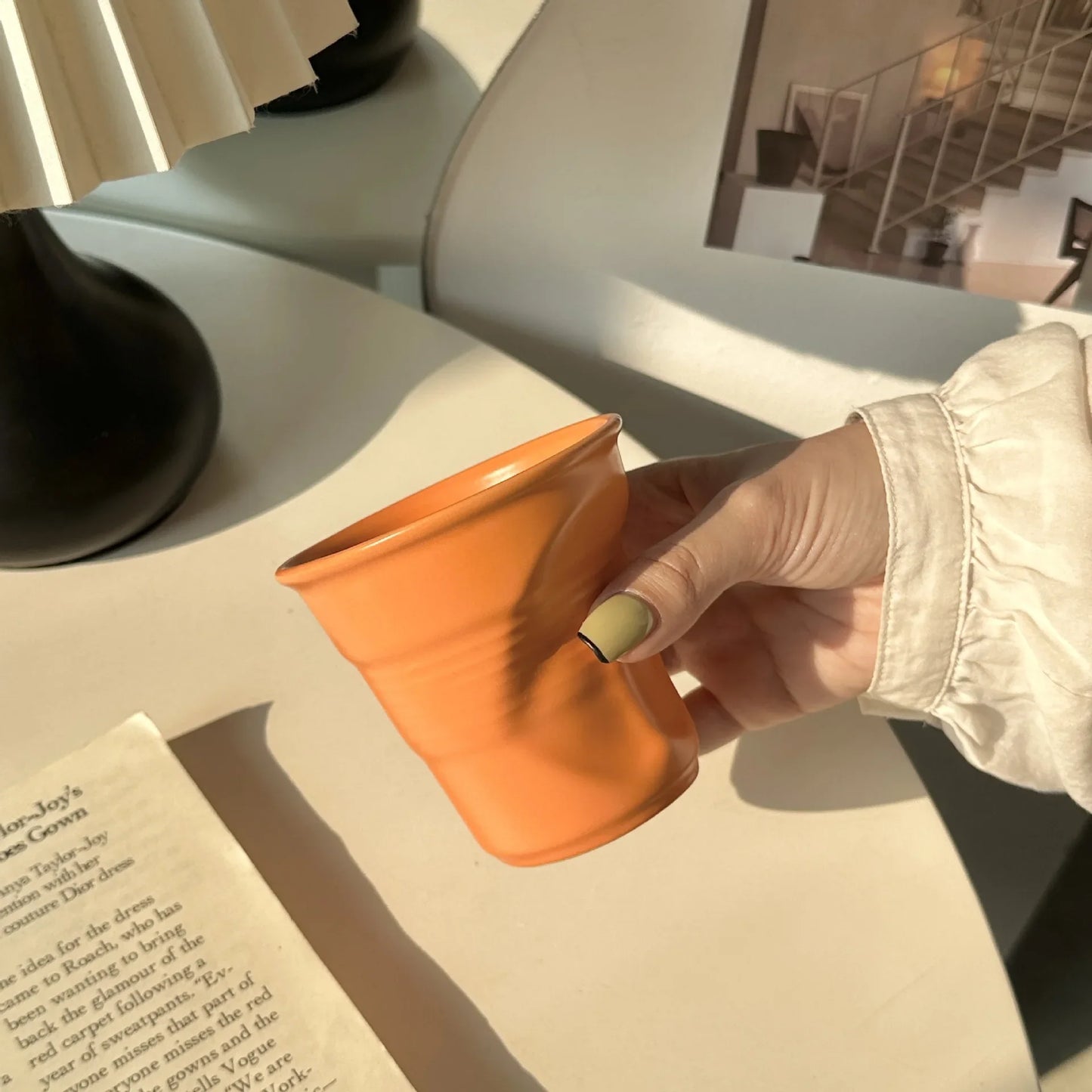 Irregular Ceramic Mug Hand-pinch Coffee Cup Mugs Funny Glass Drinking Glasses Kawaii Cup Cool Stuff Holiday Gift Cups and Mugs