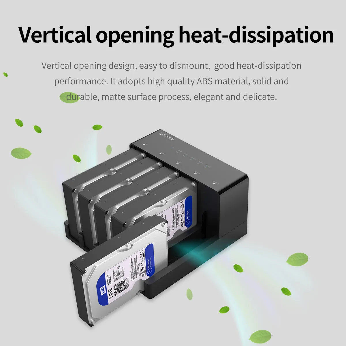 ORICO 5 bay Hard Drive Docking Station SATA to USB 3.0 HDD Docking Station with Offline Clone Function for 2.5/3.5 inch HDD/SSD