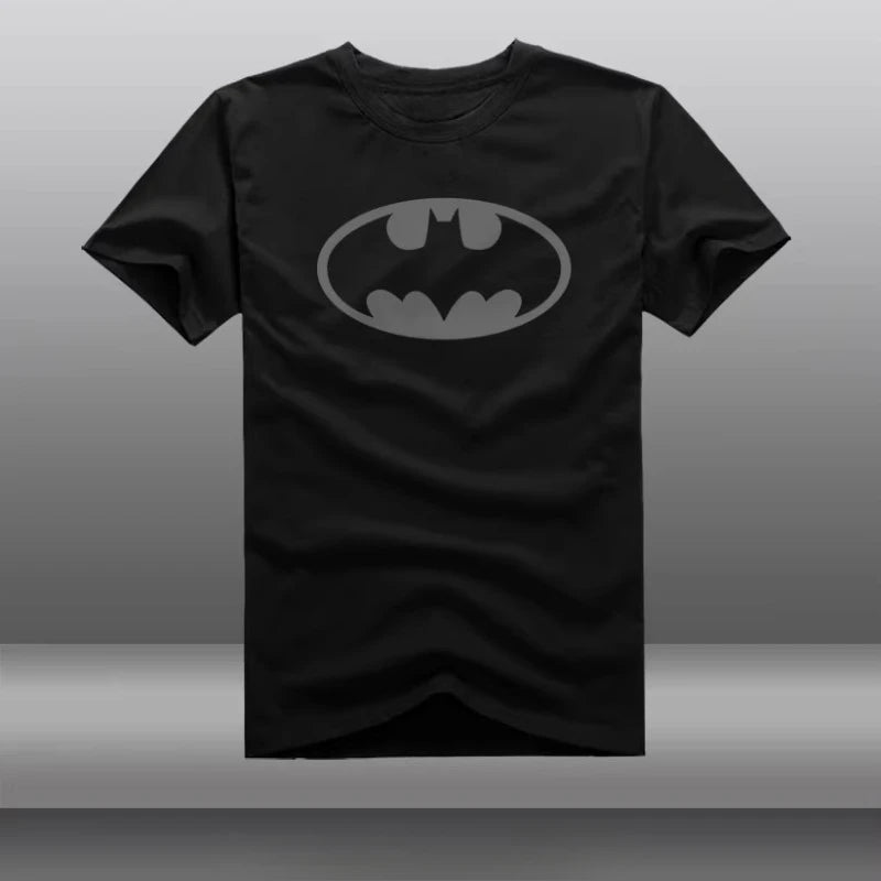 Beast Kingdom Batman Short Sleeve Creative High-value Movie Peripherals Cool Sweat Absorbent Breathable Men's Cotton T-Shirt