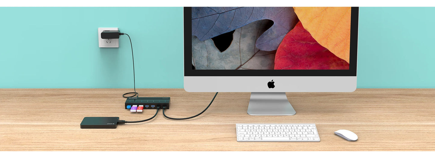 ORICO USB HUB Multi USB 3.0 Splitter,7 Ports USB 3.0 HUB,5Gbps, High Speed,OTG Adapter for PC,Computer Accessories,Macbook Pro