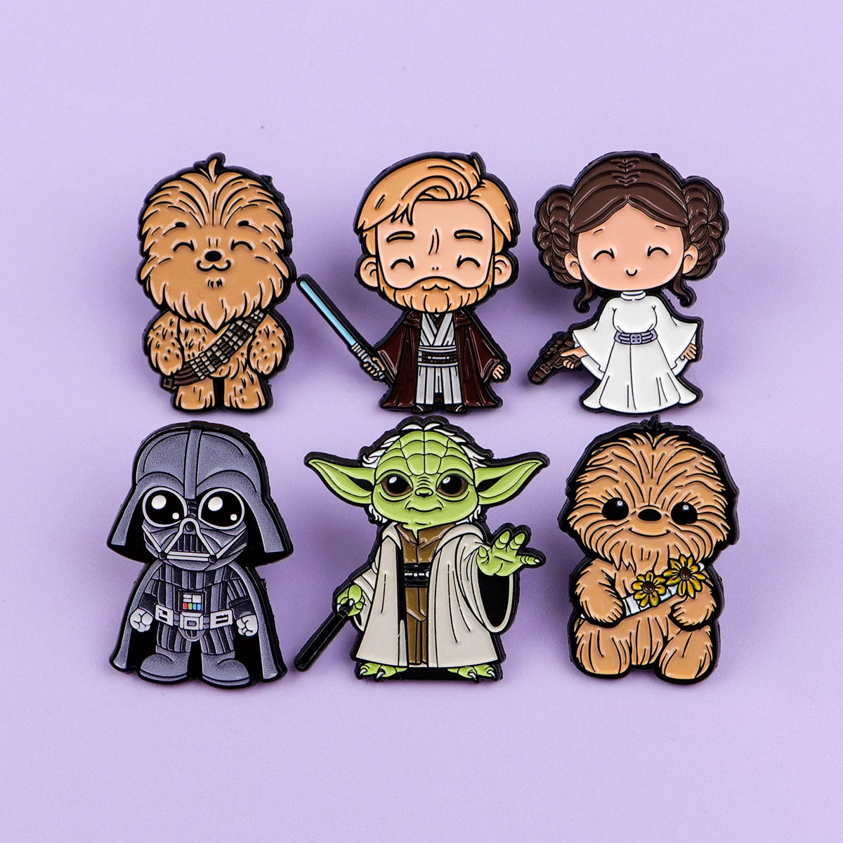 Cool Movie Fighter Enamel Pin Laser Sword Lapel Pin Badge Pins Hats Clothes Backpacks Decoration Jewelry Accessories Kids Gifts