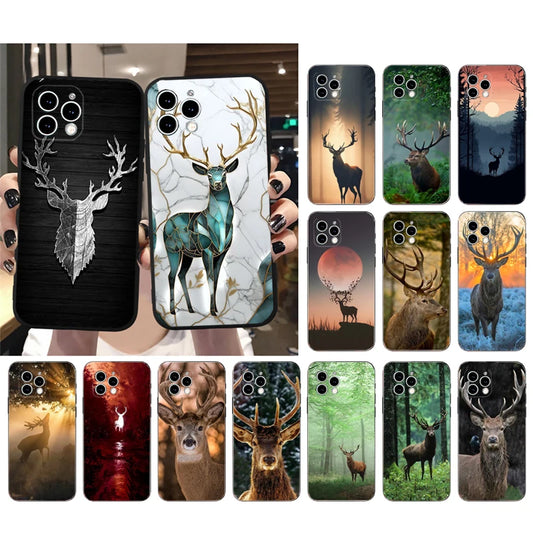 Hunting Deer Phone Case For iphone 17 Pro Max Air 16 15 14 13 Pro Max 15 16 Pro 15Plus