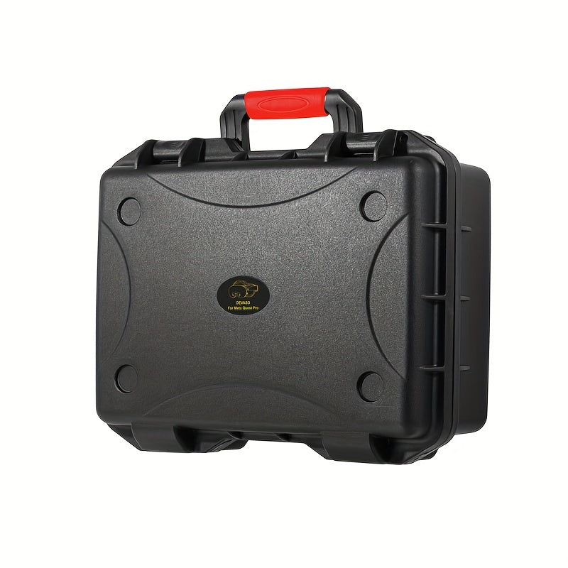 DEVASO Meta Quest Pro VR Headset Case - Durable ABS, Scratch-Resistant & Moisture-Proof with Comfort Grip Handle - Portable Storage Box for Accessories (Box Only)