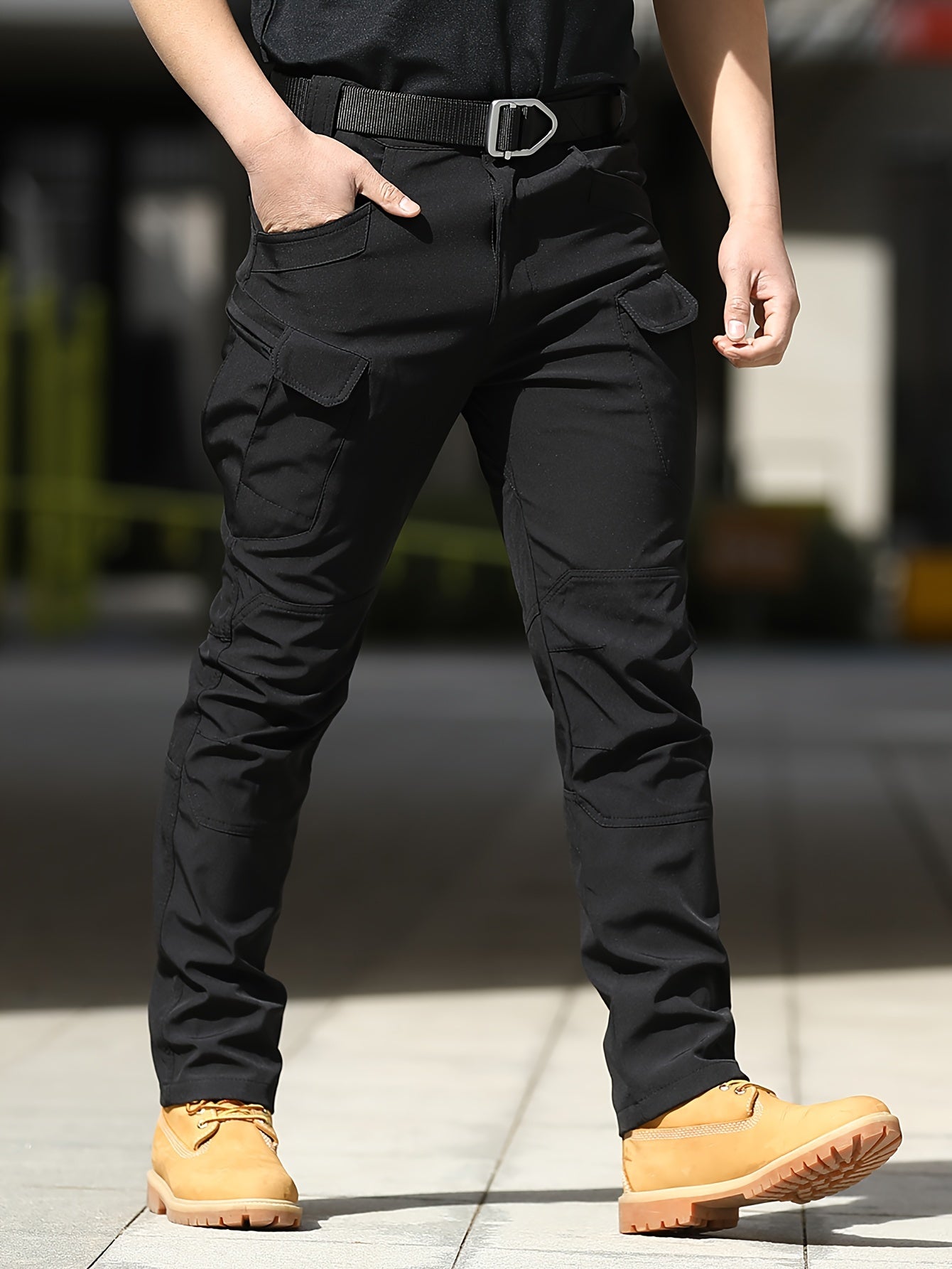 Men'S Tactical Cargo Pants - Softshell, Stretchy Fabric, Multiple Pockets, Button Fly, No Belt, All-Season Outdoor Training Pants for Hiking and Military Style, Outdoor Workwear | Utility Pants | Stretchy Fabric Pants