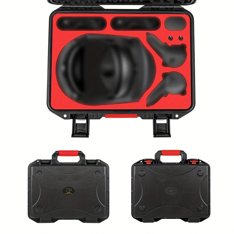 DEVASO Meta Quest Pro VR Headset Case - Durable ABS, Scratch-Resistant & Moisture-Proof with Comfort Grip Handle - Portable Storage Box for Accessories (Box Only)