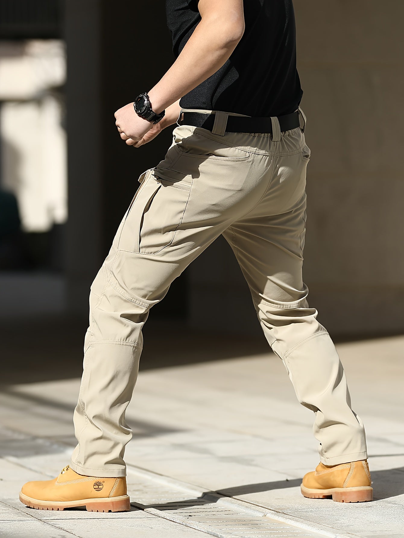 Men'S Tactical Cargo Pants - Softshell, Stretchy Fabric, Multiple Pockets, Button Fly, No Belt, All-Season Outdoor Training Pants for Hiking and Military Style, Outdoor Workwear | Utility Pants | Stretchy Fabric Pants