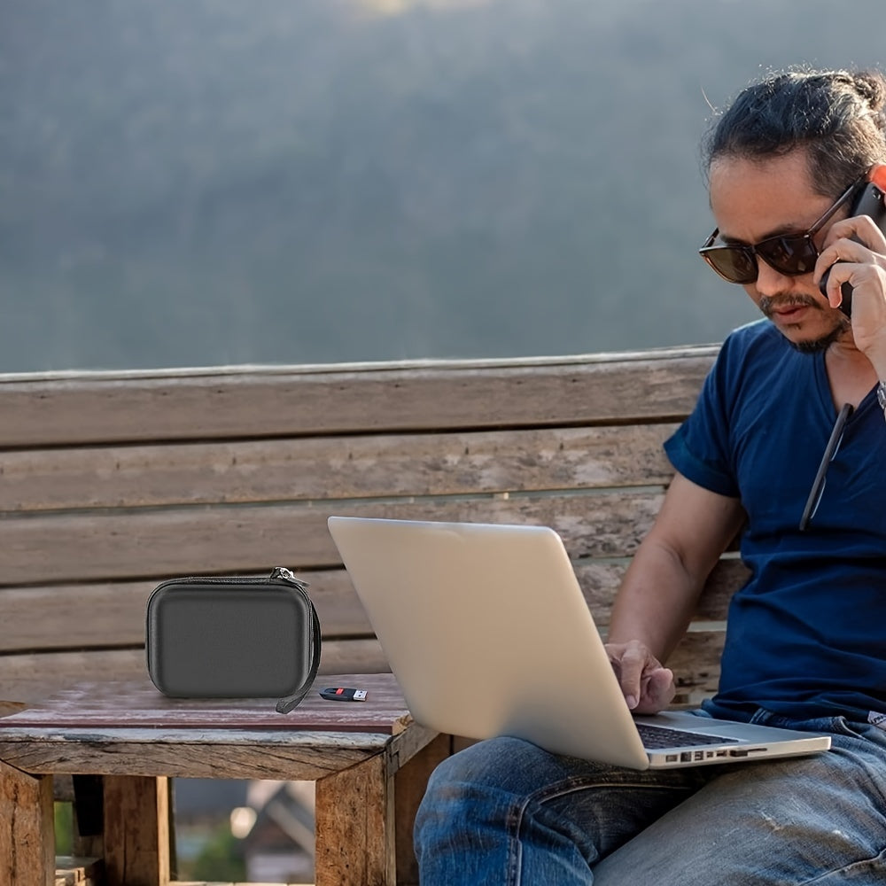 USB Flash Drive Case, Thumb Drive, Memory Card SD SDXC SDHC Card Holder Organizer, Electronic Accessories Storage Bag For SanDisk/ SamData/ Samsung/ TOPESEL/ PNY/ Memory Stick/ YubiKey (Box Only)